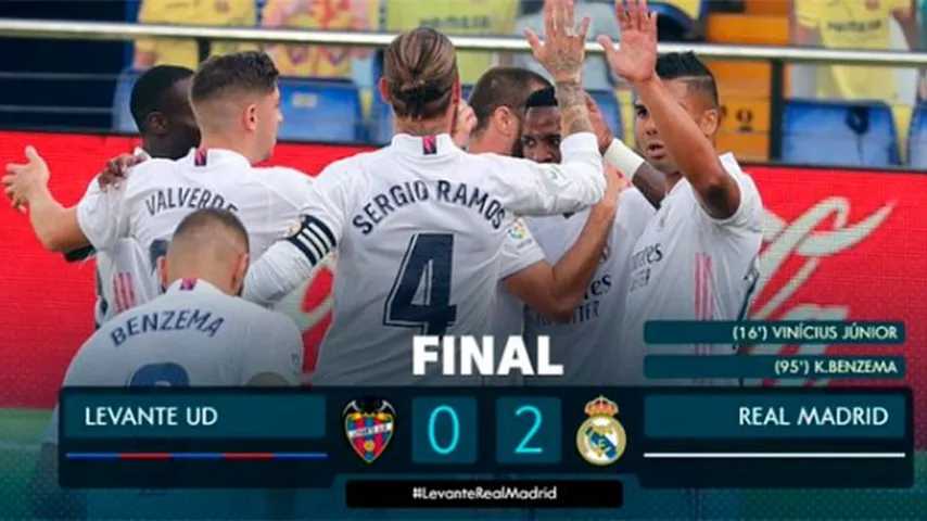 La versión más sólida del Real Madrid desde el comienzo del campeonato. (Foto: @LaLigatv)