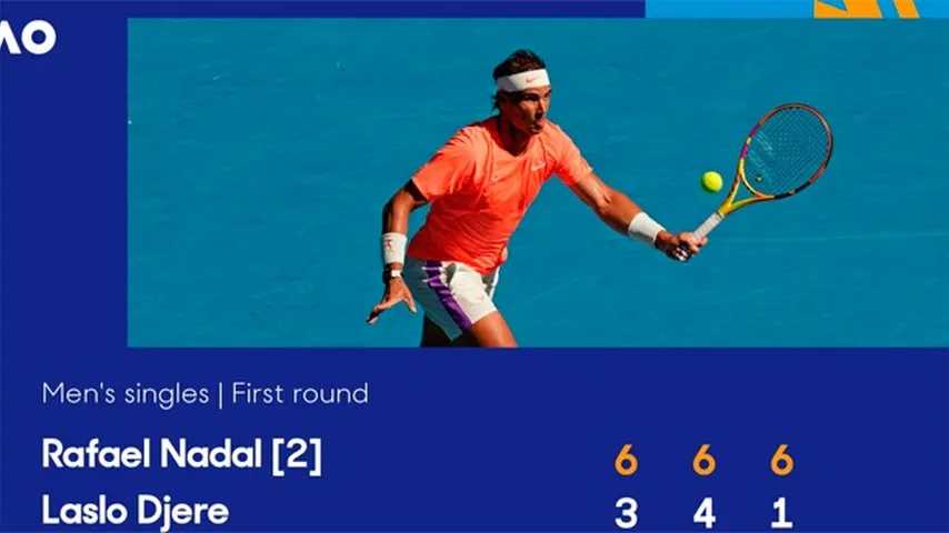 Rafa Nadal logró su primera victoria en Melbourne. (Foto: @AustralianOpen)