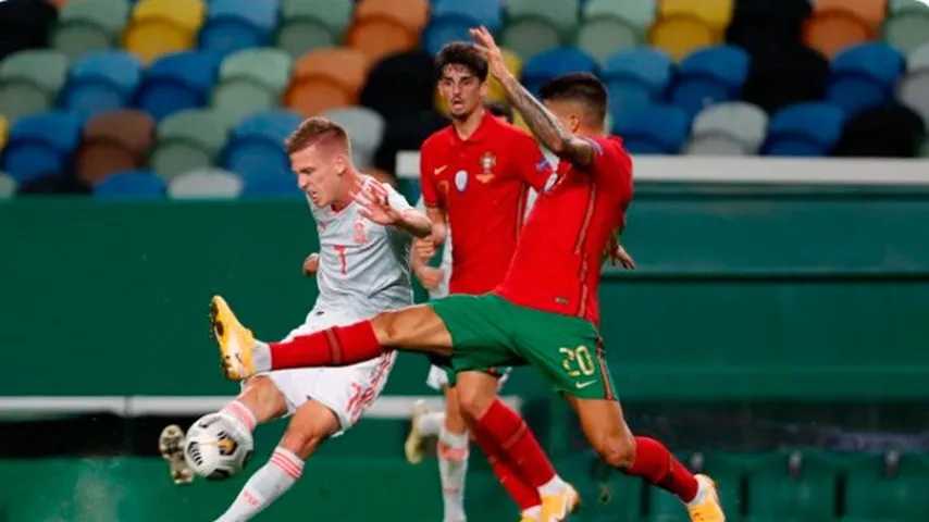 Empate sin goles en Lisboa entre España y Portugal. (Foto: @sefutbol)