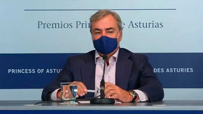 Carlos Sainz durante la rueda de prensa en Oviedo. (Foto: FPA)