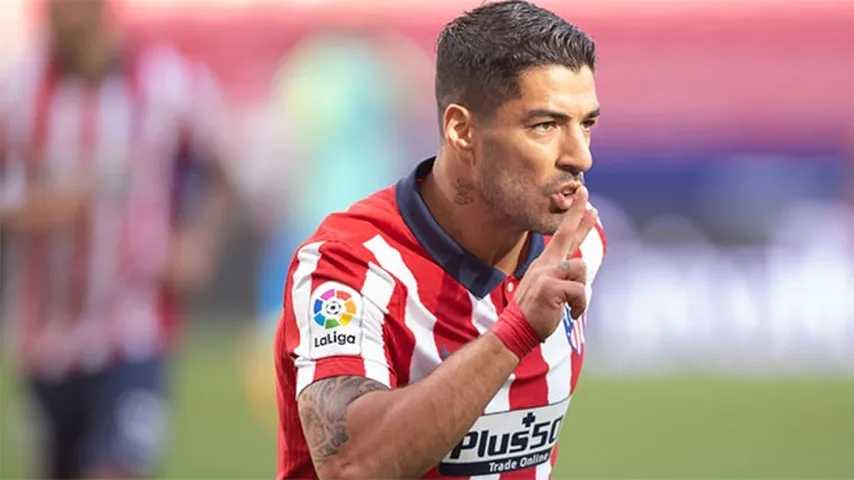 Luis Suárez, un estreno espectacular en el Atlético de Messi. (Foto: @LaLigatv)