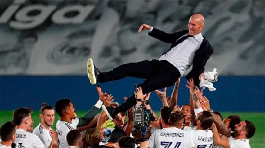 Zizou, una victoria que le rodea de enorme cariño y pulveriza marcas. (Foto: @LaLigatv)