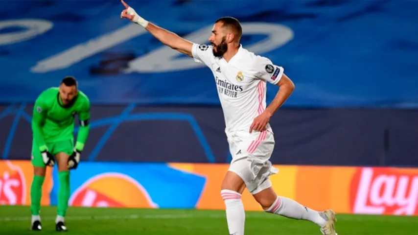 Benzema fue el que abrió la lata en el Alfredo Di Stefano. (Foto: @ChampionsLeague)