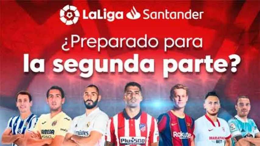 Valladolid presenta batalla en la segnda parte del campeonato. )Imagen: @LaLigatv)