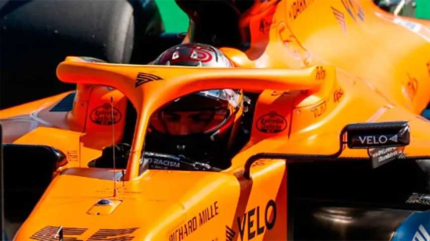 Espectacular reacción de Carlos Sainz en Monza. (Foto: McLaren)