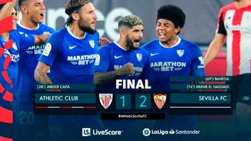 El Sevilla remontó a lo grande. (Imagen: @LaLiga)