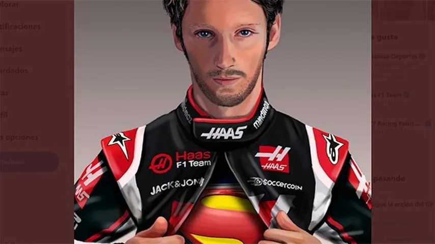 Romain Grosjean demostró una valentía excepcional. (Foto: @RGrosjean)