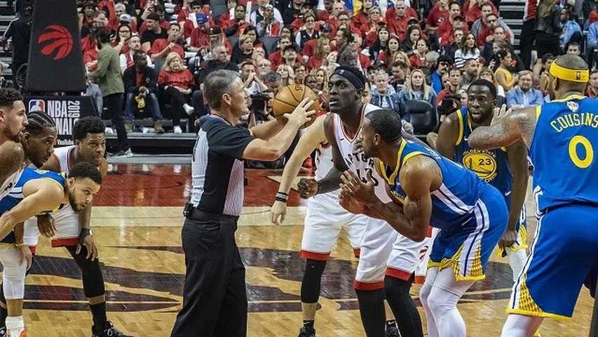 Pascal Siakam en los Finales de la NBA de 2019. (Foto: Wikimedia)