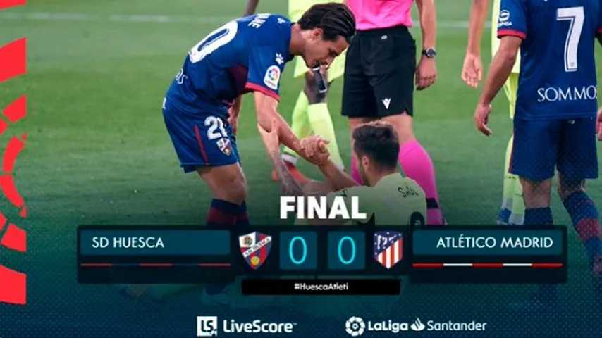 Pinchazo del Atlético de Madrid ante el Huesca. (Foto: @LaLiga)