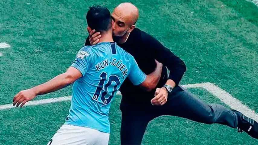 Un día de San Valentín agridulce para Pep Guardiola. (Foto @ManCity)