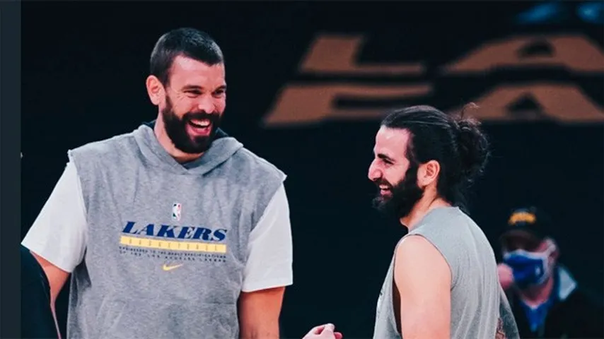 El reencuentro de Marc con Ricky. (Foto: @Timberwolves)