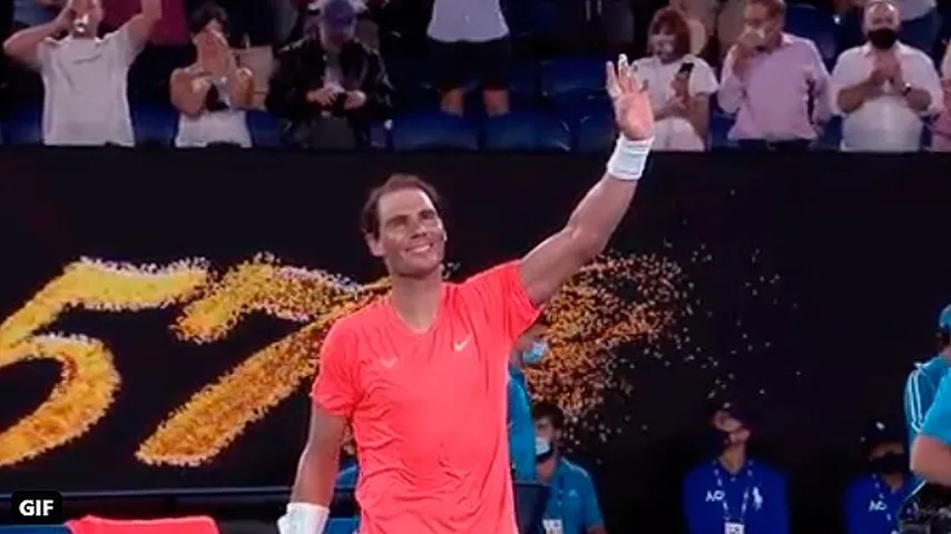 Nadal pasó de ronda por la vía rápida. (Foto: @AustralianOpen)