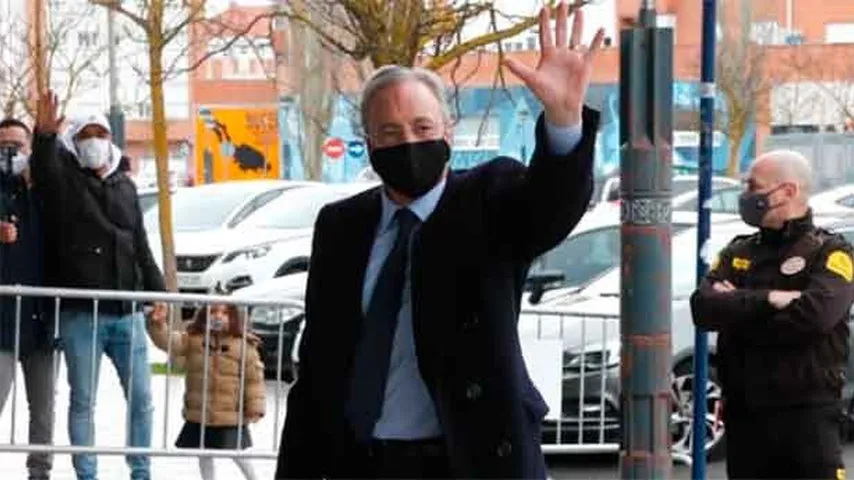 Florentino Pérez, en un escenario lleno de rumores. (Foto: @RealMadrid)