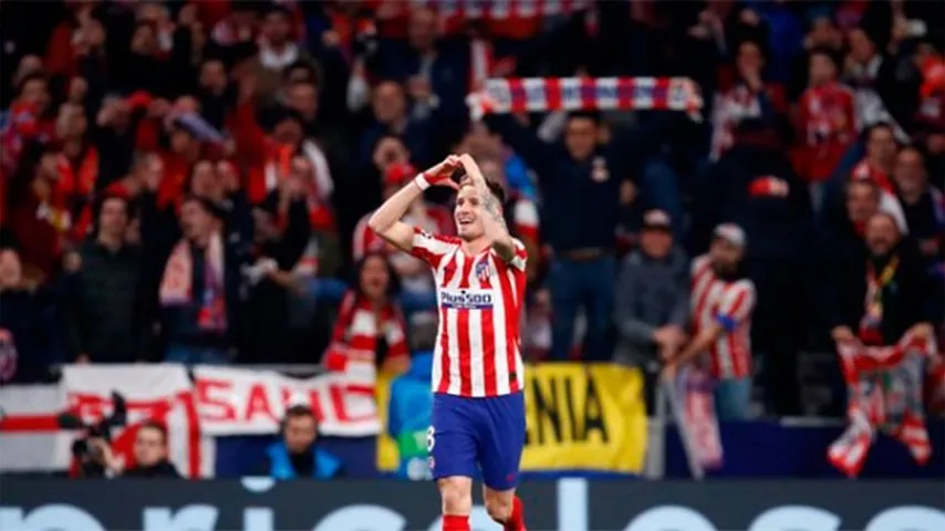 Saúl mostró su llegada y su potencia. (Foto: @ChampionsLeague)