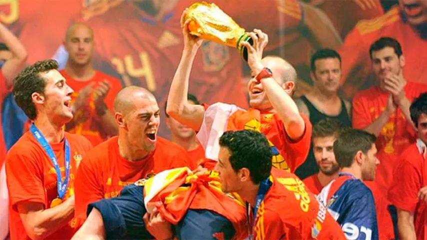 La multitudinaria celebración del Mundial en Madrid. (Foto: RTVE)