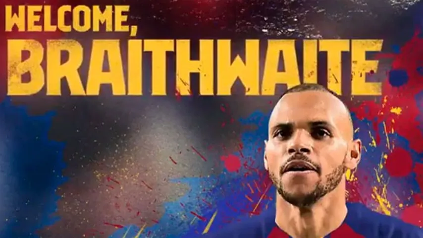 Braithwaite se ha convertido en el quinto jugador danés de la historia del Barcelona. (Foto: @FCBarcelona/Twitter)