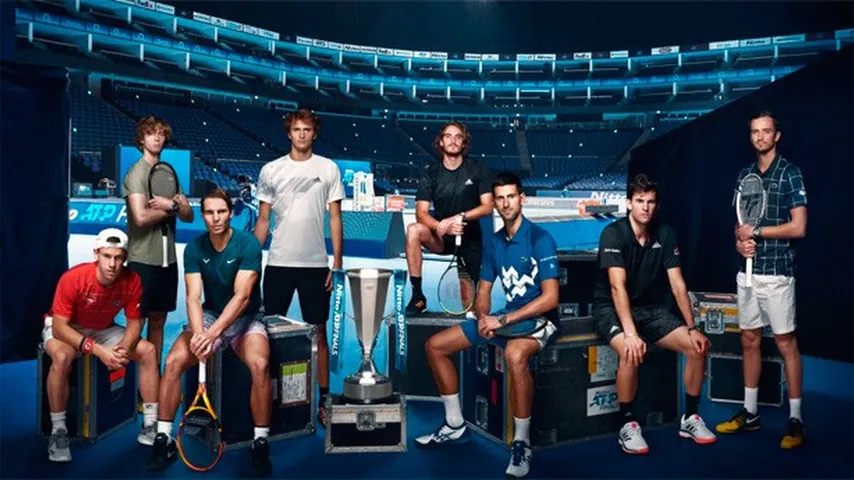 Los ocho aspirantes al título de Maestro en Londres. (Foto: @atptour)