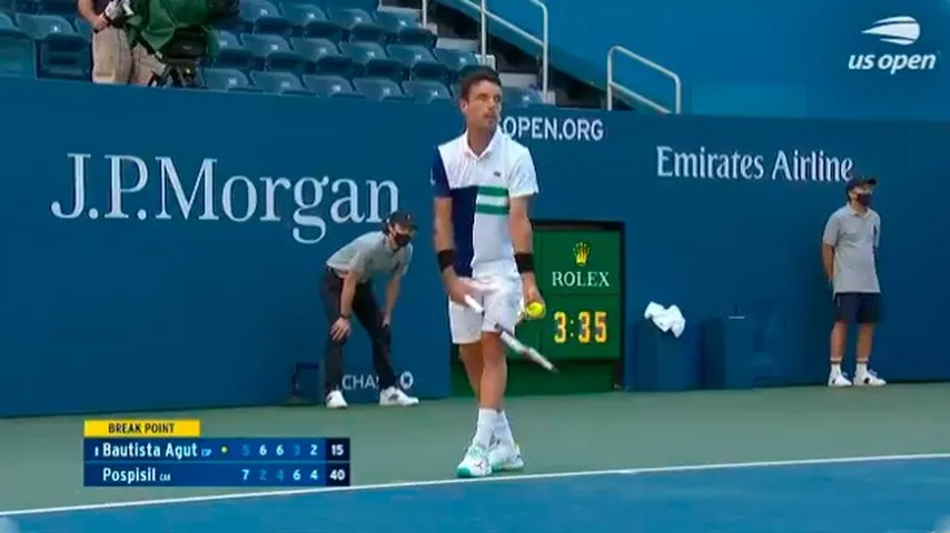 Bautista luchó durante cuatro horas pero cayó en el quinto set. (Foto: @usopen)