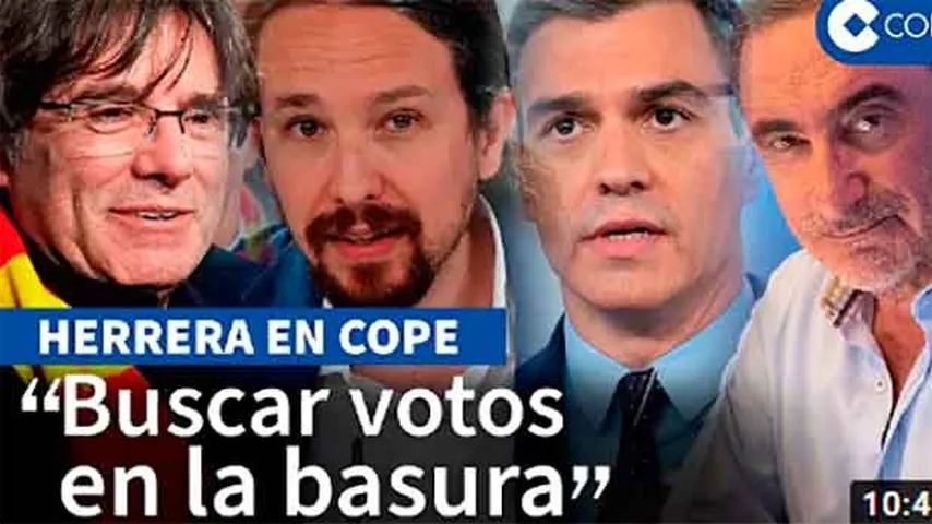 Carlos Herrera respondió al durísimo ataque de Iglesias al Consejo de Ministros. (Imagen: Cadena COPE)