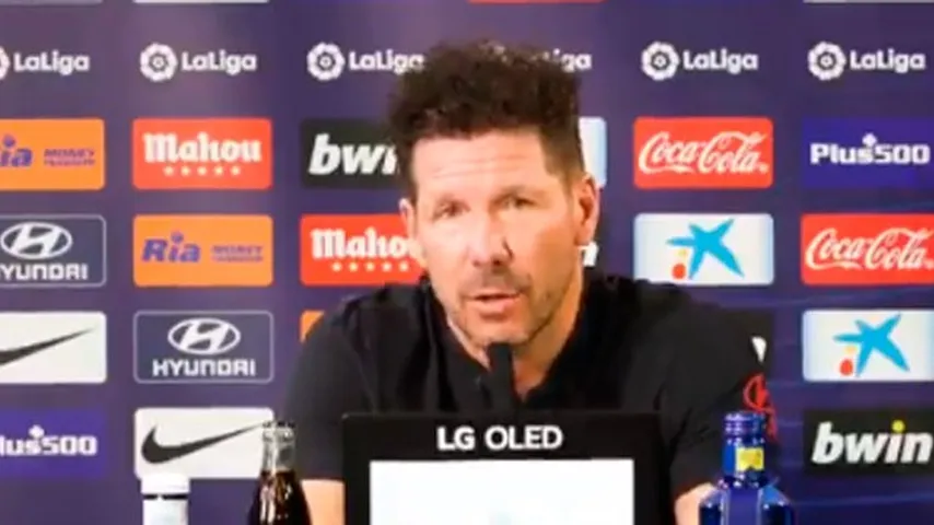 Las declaraciones de Simeone en vísperas del Celta-Atlético. (Imagen: @Atleti/Twitter)