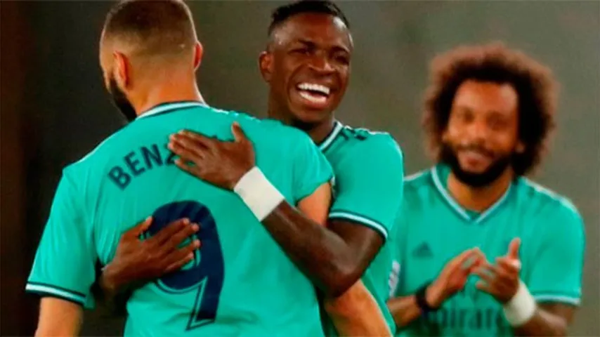 Vinicius, un torrente de felicidad. (Foto. @LaLigatv)