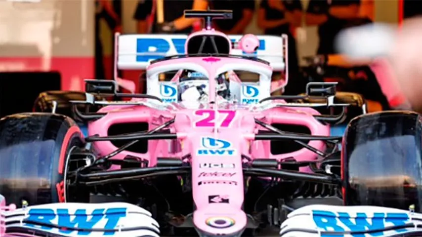 Lance Stroll , el mejor en los primeros libres del Gran Premio de Gran Bretaña. (Foto: @RacingPointF1)