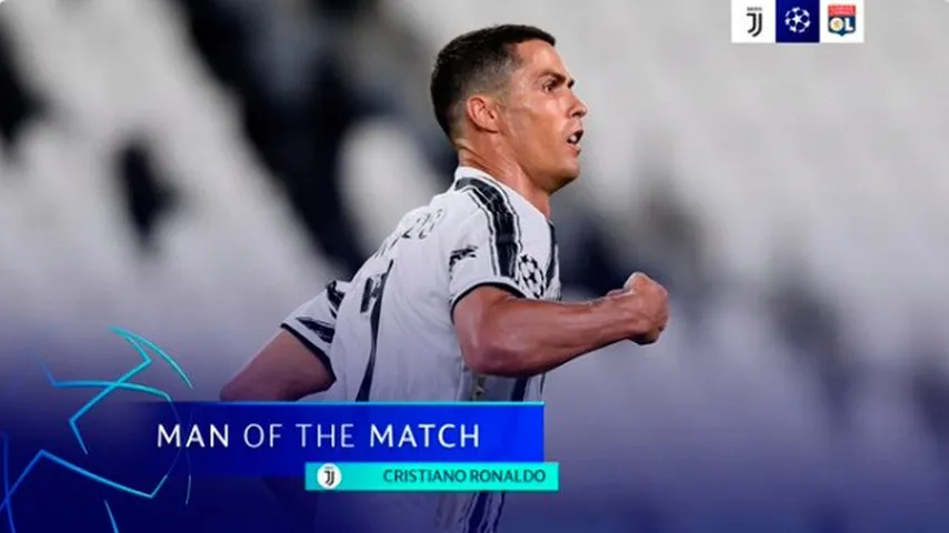 Cristiano Ronaldo fue el jugador del partido. (Foto: @ChampionsLeague)