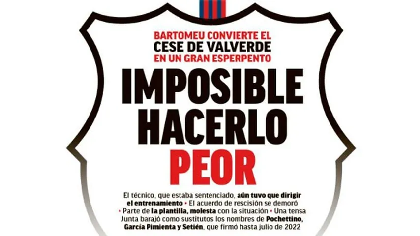 La portada explosiva de Marca bajo el recuerdo de Lopetegui. (captura: UN/Marca)