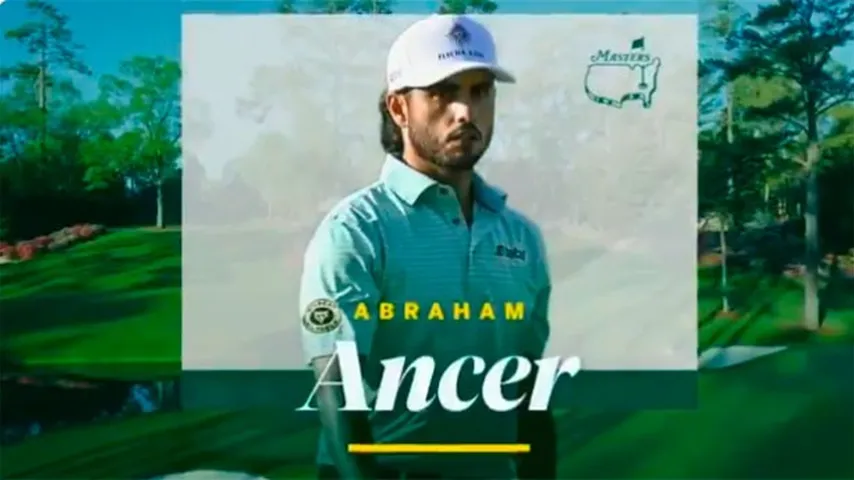 El mexicano Abraham Ancer, la sensación del torneo. (Foto: @TheMasters)