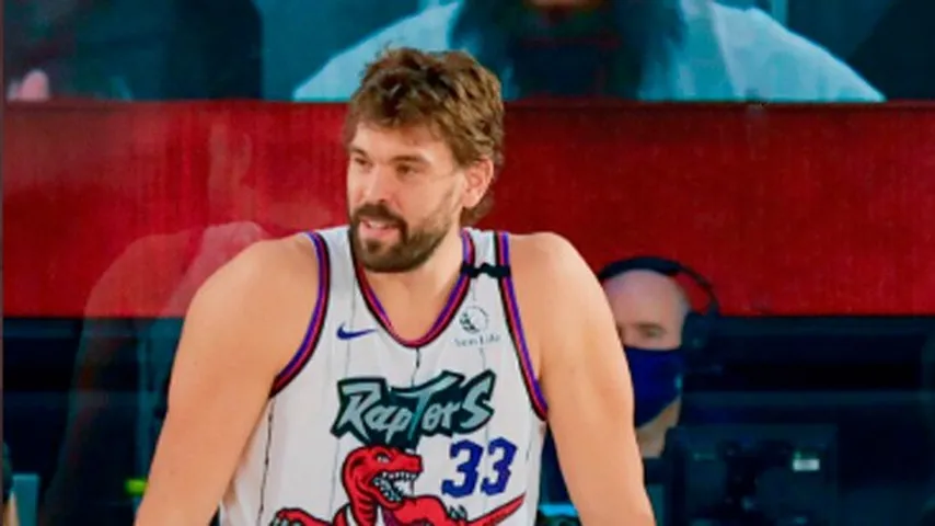 Reencuentro de Marc Gasol con su exequipo. (Foto: @Raptors)