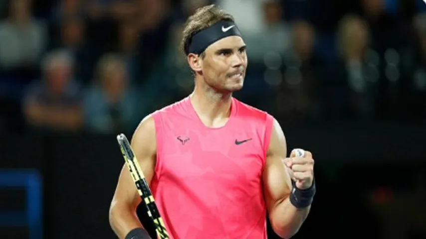 Trabajada victoria de Rafa Nadal ante Federico Delbonis. (Foto: @AustralianOpen)